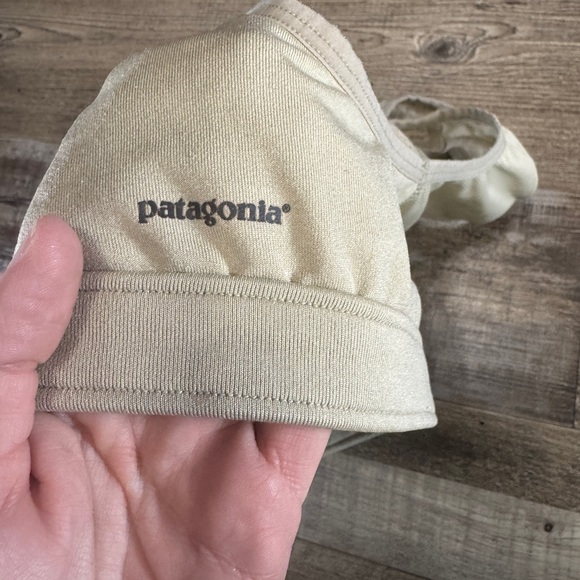 Patagonia Capilene Desert Tan Sport Top Sports Bra Women’s Medium No Padding - Picture 2 of 6